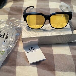 Bircen Black and Yellow Night Driving Glasses